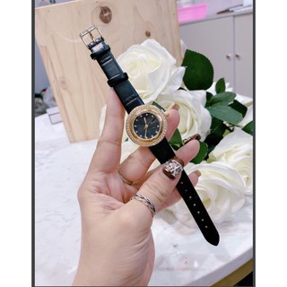 Đồng hồ dây da độc 1 hạt đá