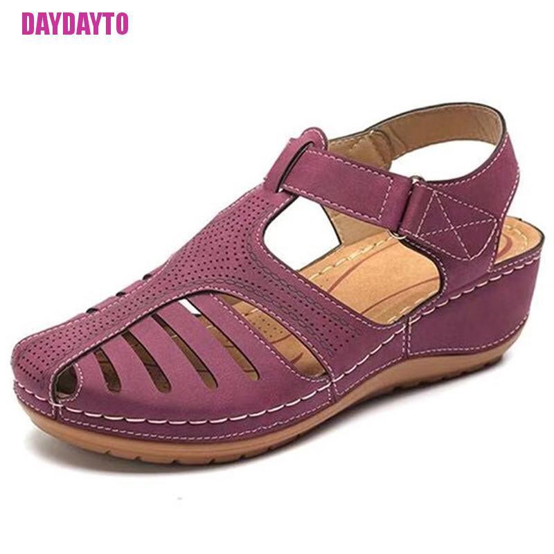 Giày sandal thiết kế đục lỗ hỗ trợ điều chỉnh dáng bàn chân thời trang mùa hè cho nữ