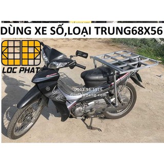 Giá chở hàng xe số loại trung 68*56cm - Lộc Phát - baga chở hàng - giachohang.com