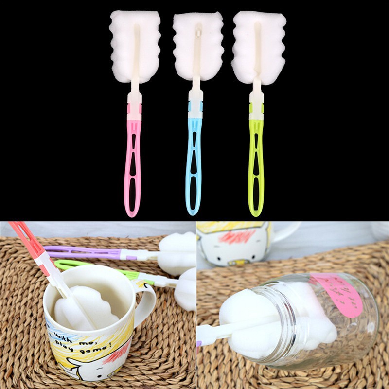 Cọ Xốp Vệ Sinh Bình Sữa Em Bé Tiện Dụng