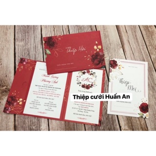 Thiệp cưới có phong bì đã in hoàn thiện 320 thiệp