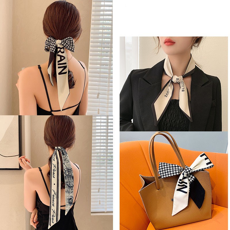 Dây Ruy Băng Lụa Mềm Buộc Tóc Đa Năng Thời Trang Phong Cách Hàn Quốc