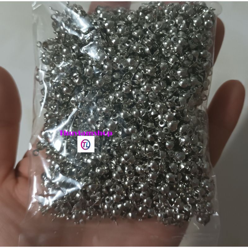 1 bịch 10 charm sò kẹp dây che nút thắt làm handmade