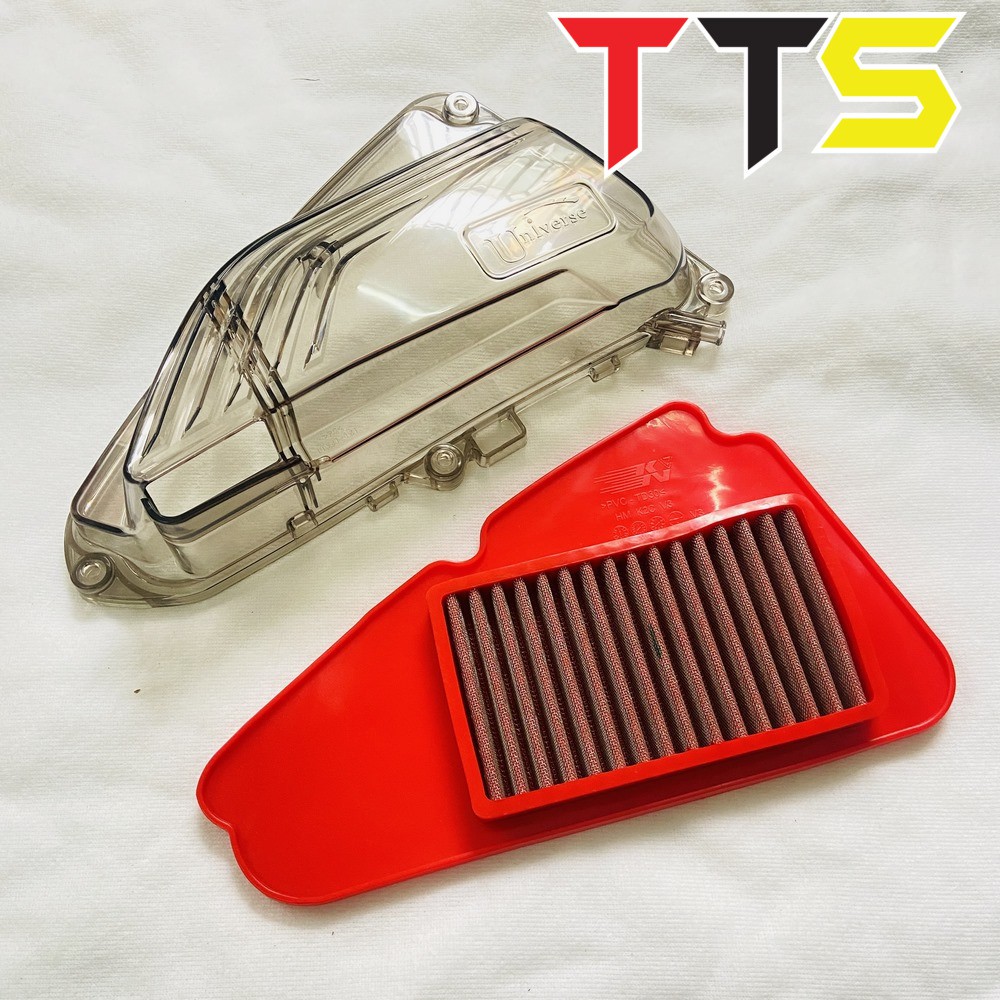 ( HÀNG MỚI ) Ốp lọc gió xe Vision 2021 trong suốt, lọc gió lưới thép sử dụng vĩnh viễn