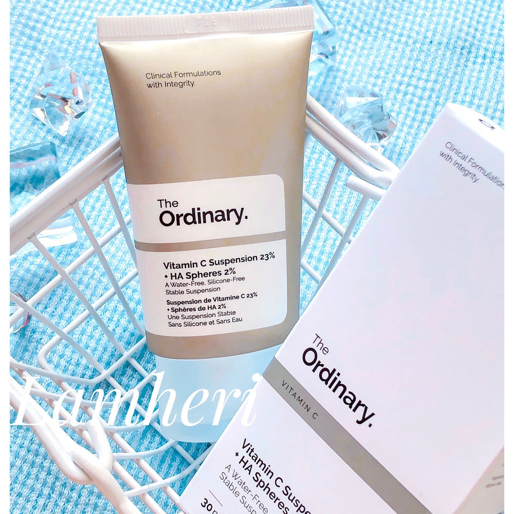 [Bill hàn] Kem Dưỡng Trắng Vitamin C Suspension 23% + HA Spheres 2% - The Ordinary