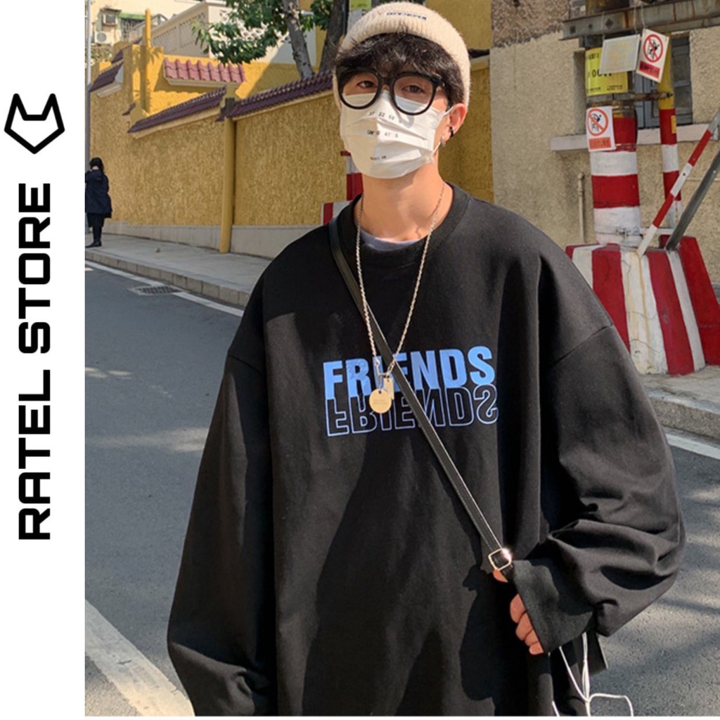 Áo Sweater Nỉ Bông Cổ Tròn Nam Nữ FRIENDS Unisex Form Rộng