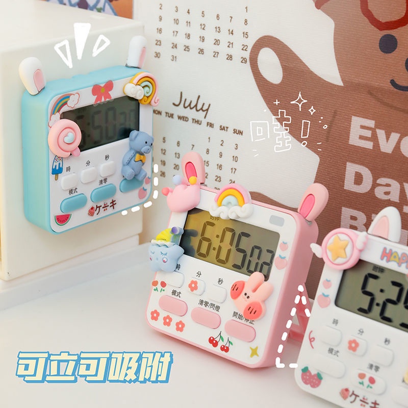 Đồng Hồ Báo Thức Học Tập Vẽ Chữ Số Tự Canh Giờ Hai Cách Dùng Cho Học Sinh/Trẻ Em