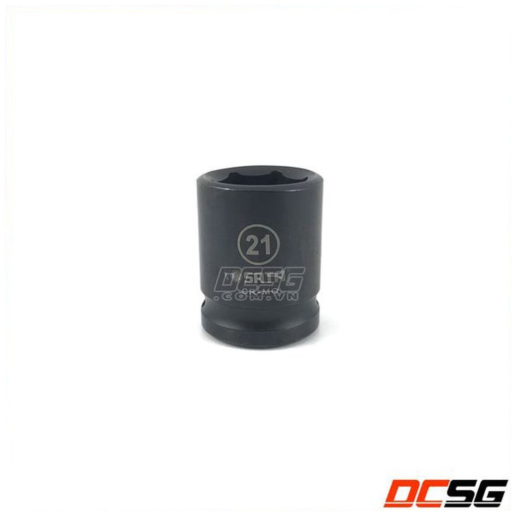 Đầu tuýp đen 6 cạnh 21mm 1/2" Sata 34314