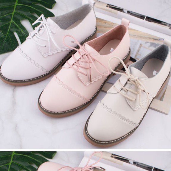 (Hàng Đẹp)Ảnh thật 4 hình cuối-Giày oxford nữ da Pu style Hàn Quôc | BigBuy360 - bigbuy360.vn