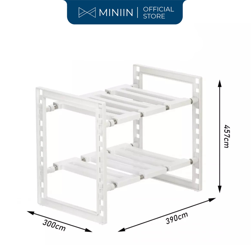 Kệ gầm bếp 2 tầng đa năng Inochi tiện dụng tiết kiệm không gian nhà bếp, kệ để nồi niêu xong chảo