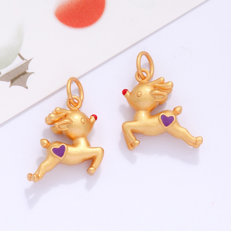 Mặt Trang Sức Vòng Tay/Dây Chuyền Hình Kỳ Lân/Gấu diy Nhiều Màu Sắc