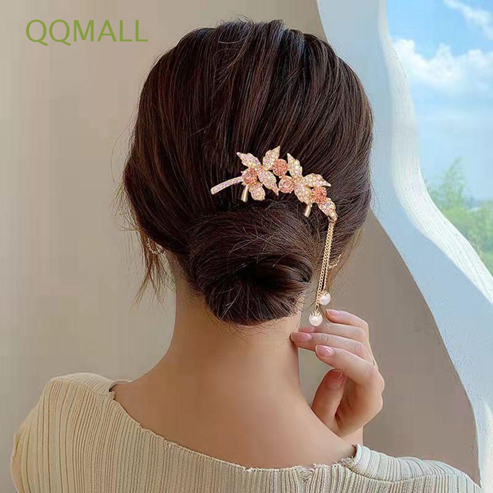 Trâm Cài Tóc Chữ U Bằng Kim Loại Phong Cách Trung Hoa Cổ Điển Thanh Lịch Dành Cho Nữ