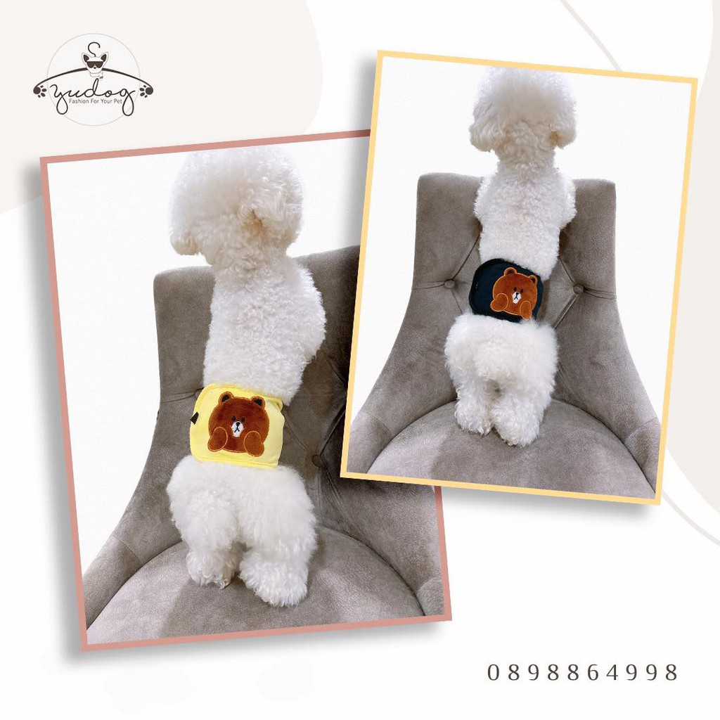 Tã bỉm vải cho chó đực yudog tã sinh lý cho chó đực