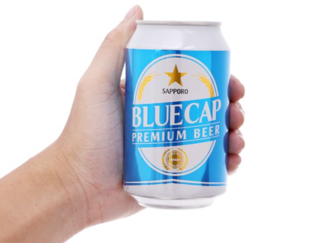 LỐC 6 LON BIA SAPPORO BLUE CAP 330ML TT  2/4/20