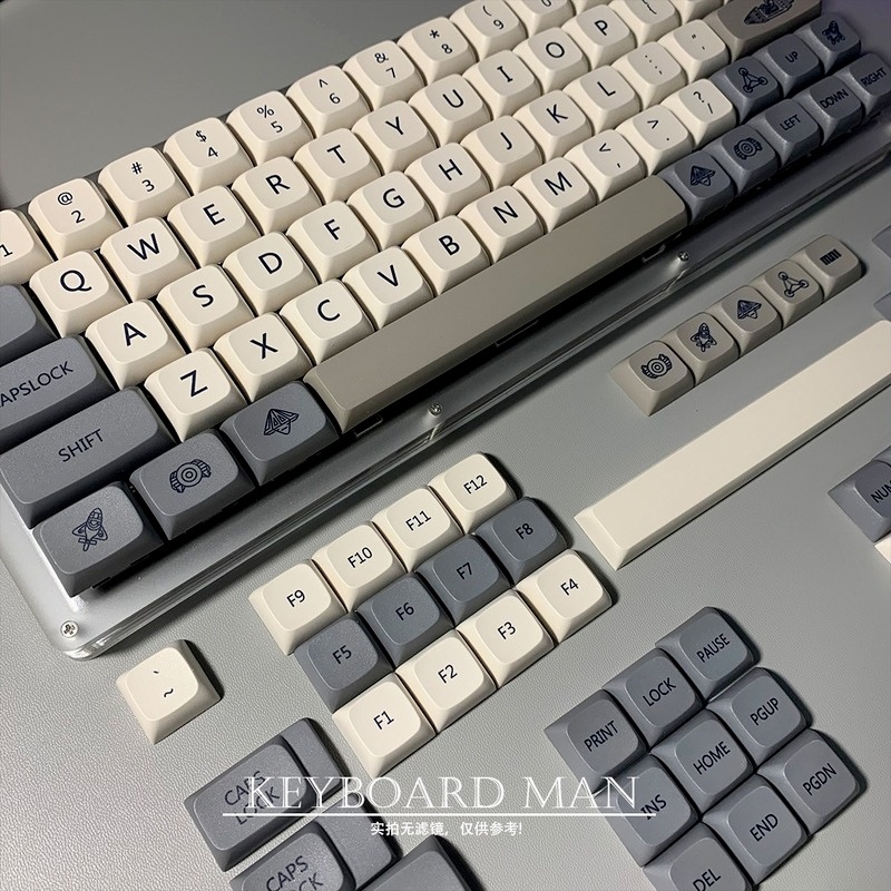 121 Phím Vision Keycaps XDA Profile Retro PBT Dye Phụ Bàn phím cơ học Keycap