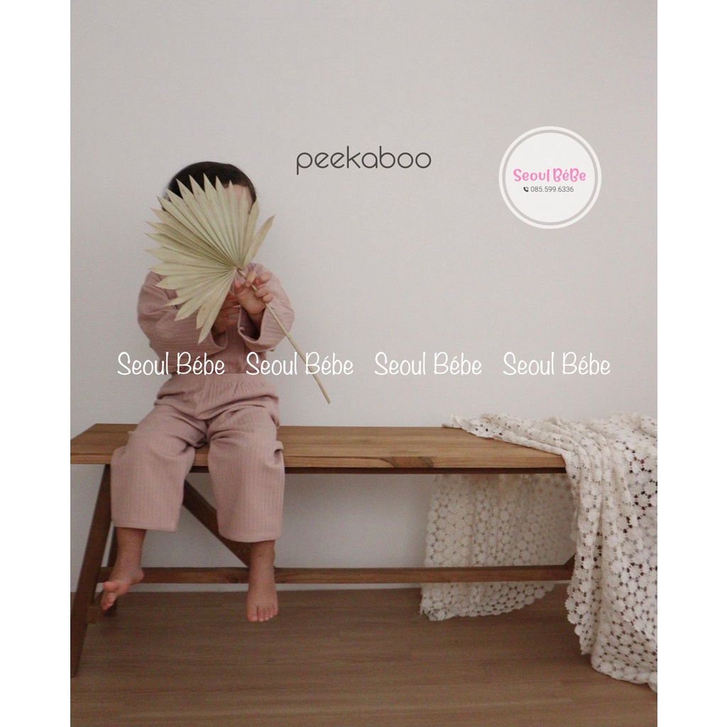 Bộ dài tay gân Friend Peekaboo cho bé 6-22kg 6m-XL thu đông 2022