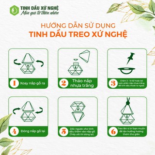 [ Sả Chanh ] Tinh Dầu Treo Thơm Xe Hơi