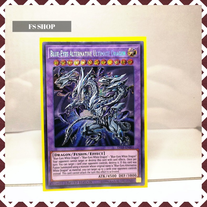 Thẻ bài Yugioh –Blue-Eyes Alternative Ultimate Dragon (Prismatic Secret Rare)-Thẻ bài chính hãng