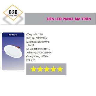Bóng đèn Led Panel âm trần 6W Duhal KDPT246