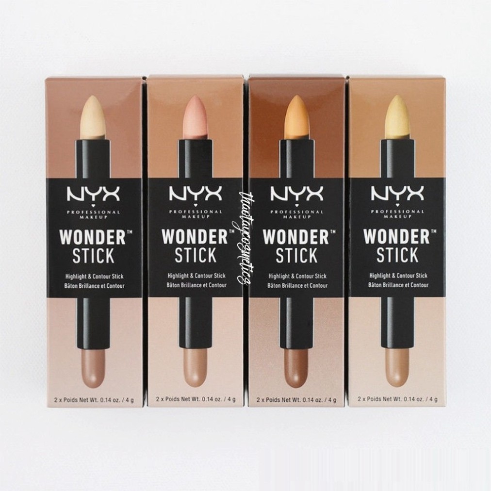 Bút che khuyết điểm và tạo khối 2 đầu NYX Wonder Stick Highlight & Contour (4g)