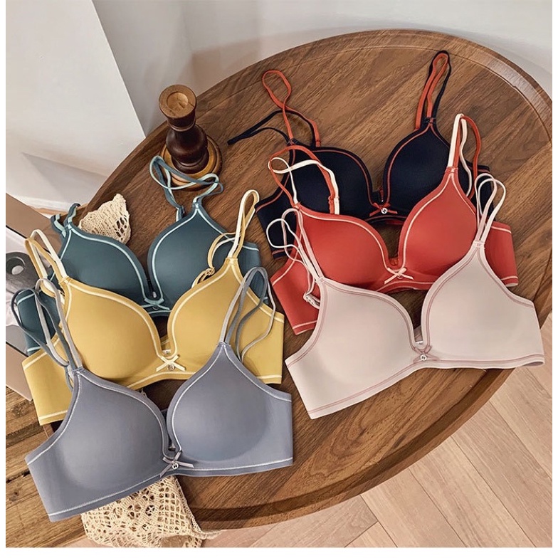 Bộ Đồ Lót Nữ, Bộ Đồ Lót Su Trơn Mút Dày Vừa Siêu Êm, Không Viền rất sang