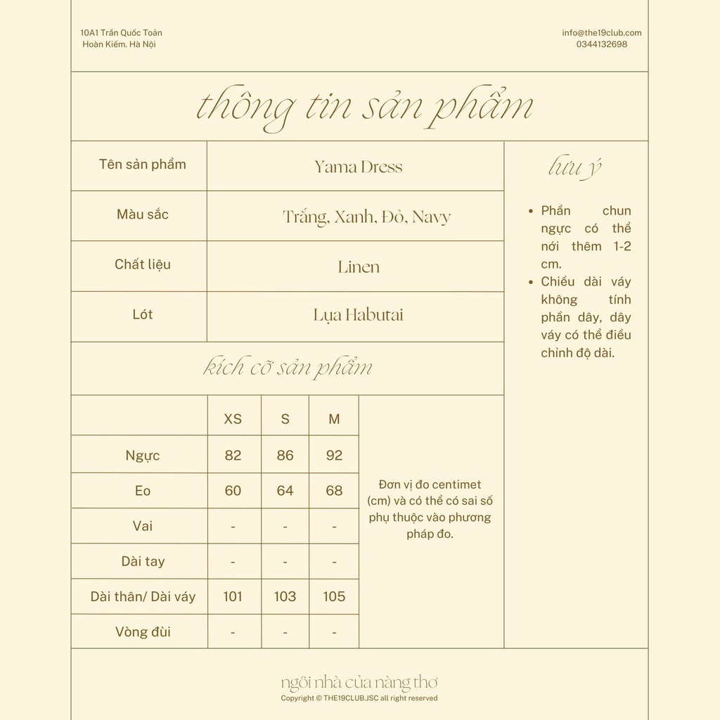THE19CLUB - Váy linen 2 dây tự điều chỉnh - Yama Dress
