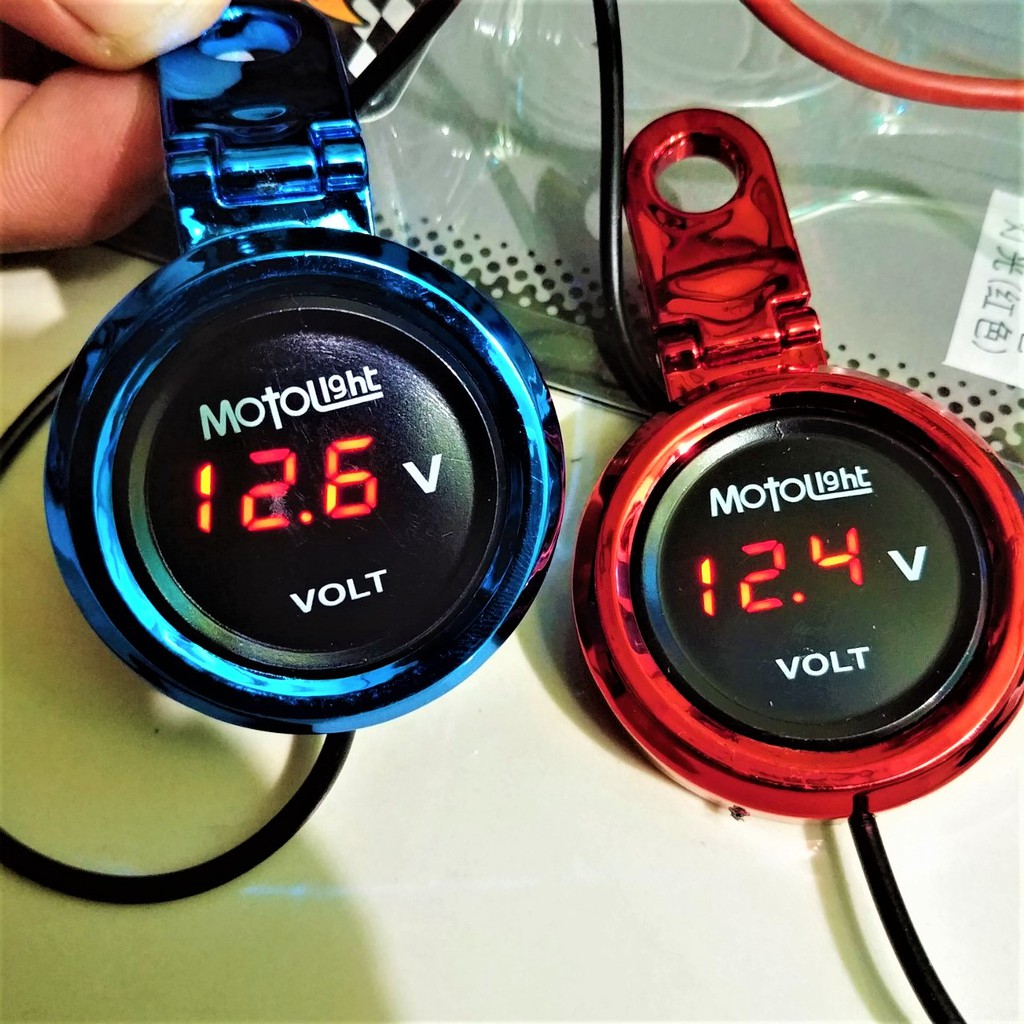 ĐỒNG HỒ BÁO VOLL XE MÁY MẪU MỚI GẮN CHÂN KÍNH SIÊU HÓT