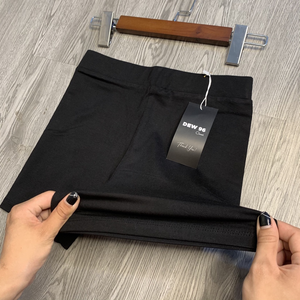 Quần đùi legging nữ chất vải cotton co giãn, quần short nữ dáng legging đùi cạp chun
