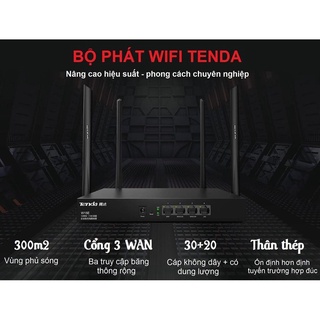 Mua Bộ phát WIFI Tenda W15e -W18e- W20E ac1200Mps mạng doanh nghiệp 50 user - vùng phủ sóng 300m2 - Hàng nhập khẩu