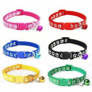 Vòng đeo cổ cho chó mèo bằng vải 1.0cm kèm lục lạc