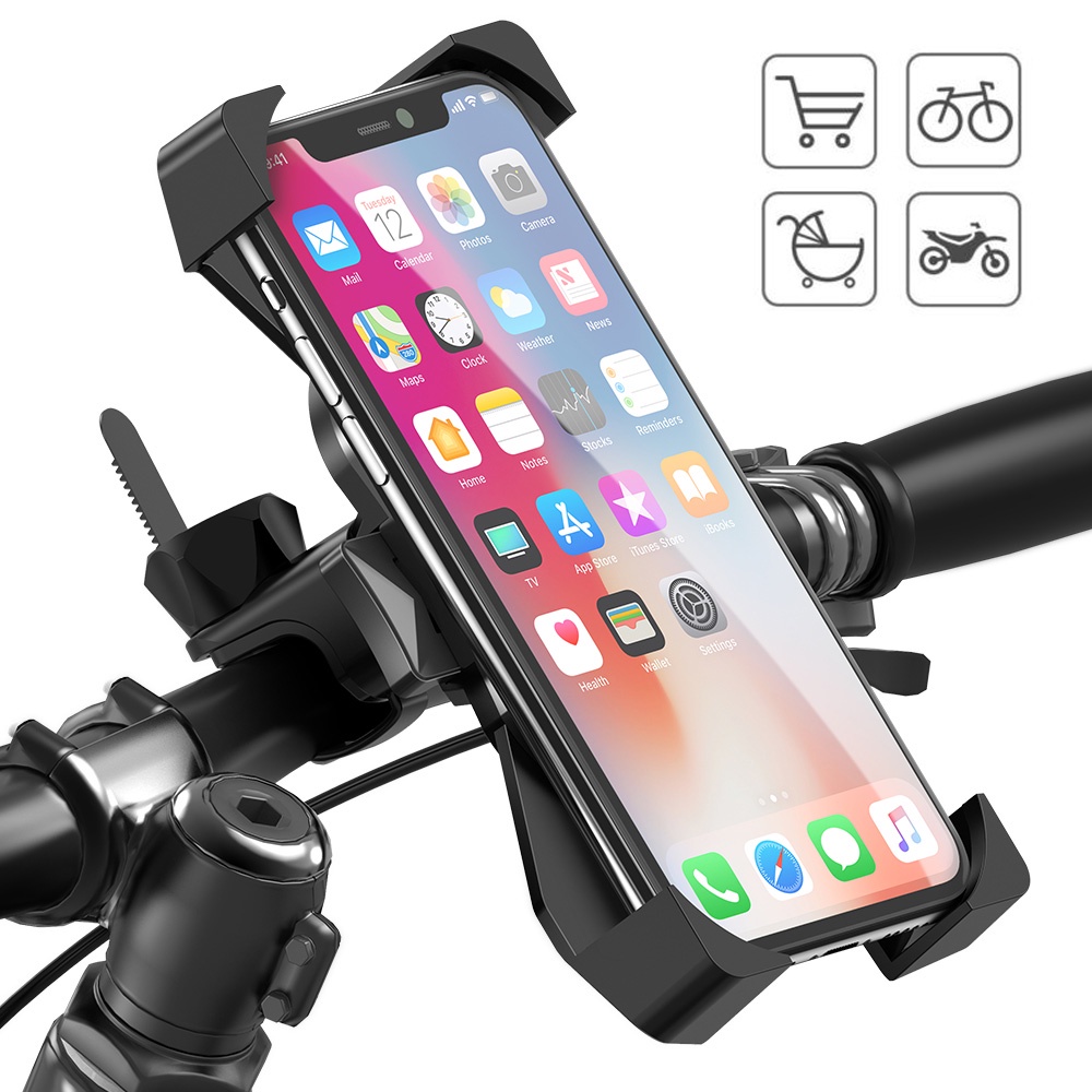 SGALAS Motorcycle CellPhone Holder Bicycle Phone Stand for  Samsung Mount