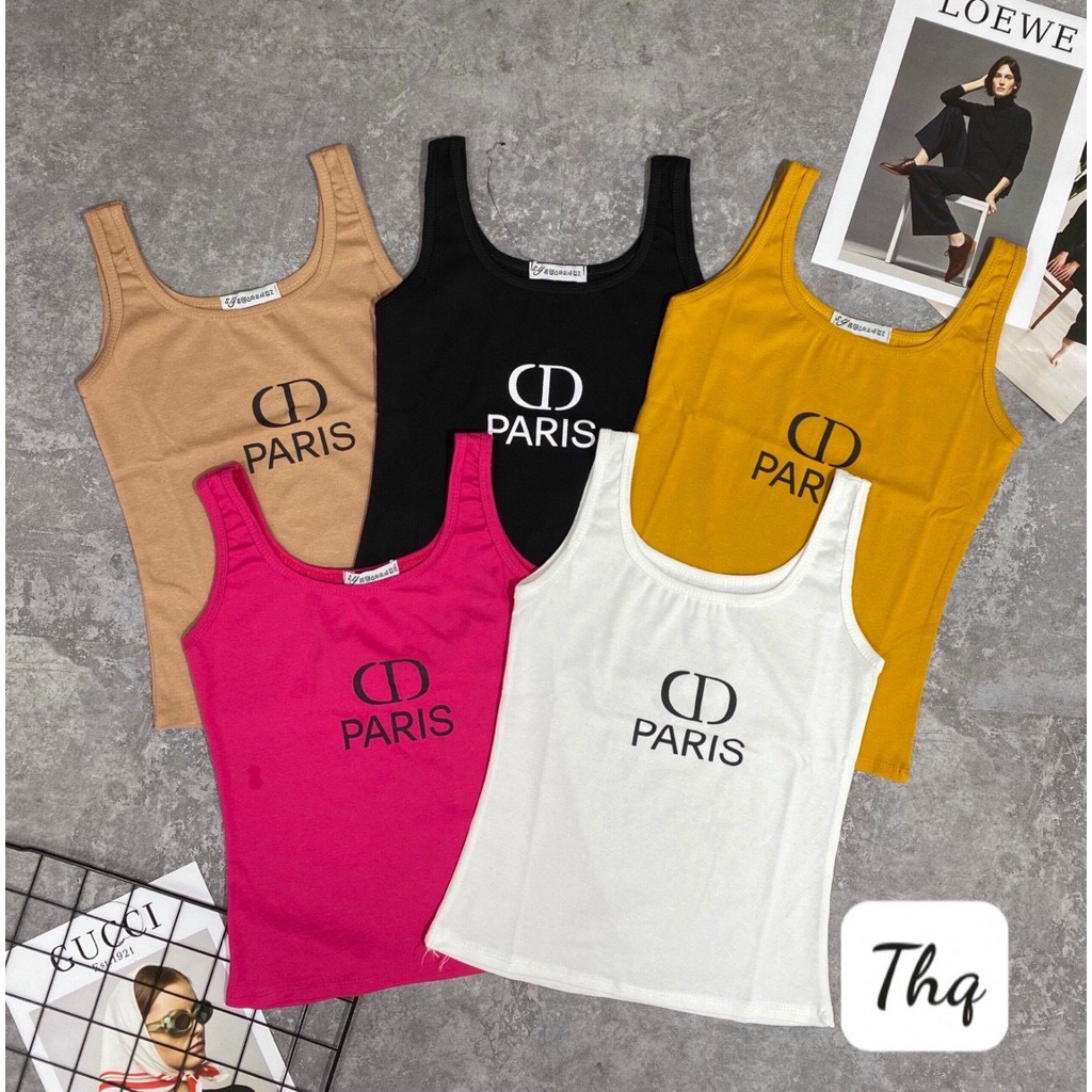 Áo thun 3 lỗ chữ CD