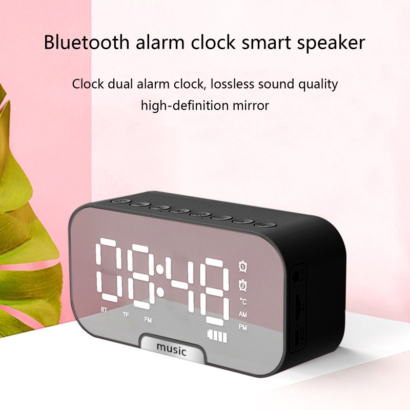 Loa Bluetooth Kỹ Thuật Số Có Đèn LED Tích Hợp Đài FM Và Phụ Kiện Điện Thoại