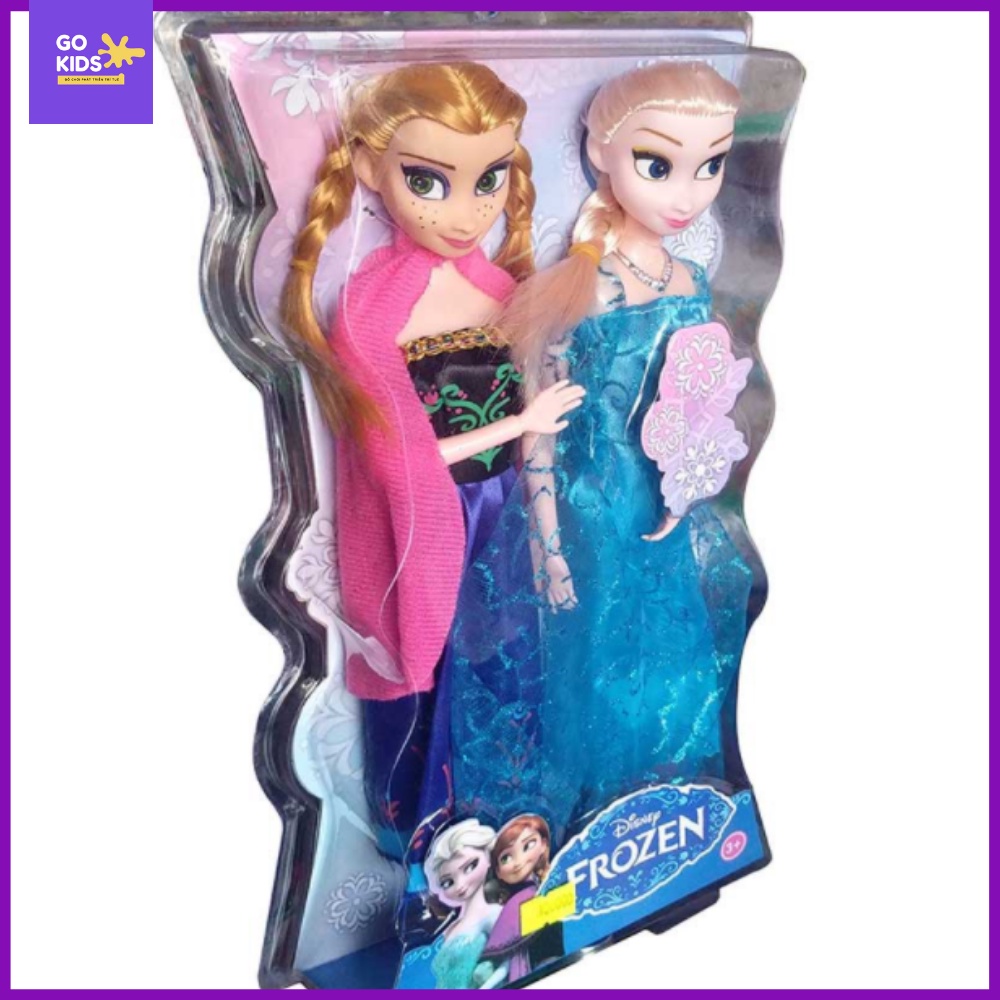 Bộ 2 búp bê Elsa Anna hộp 32.5cm*19.5cm cao cấp, vô cùng đáng yêu cho bé