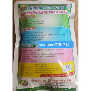 Phân bón NPK 20-20-15 200gr