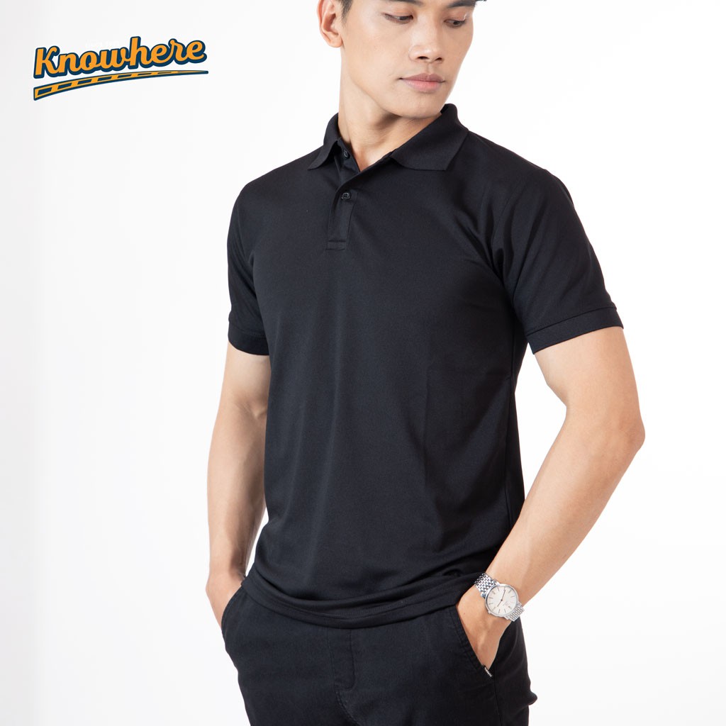 Áo thun ngắn tay có cổ BASIC thương hiệu KNOWHERE | BigBuy360 - bigbuy360.vn