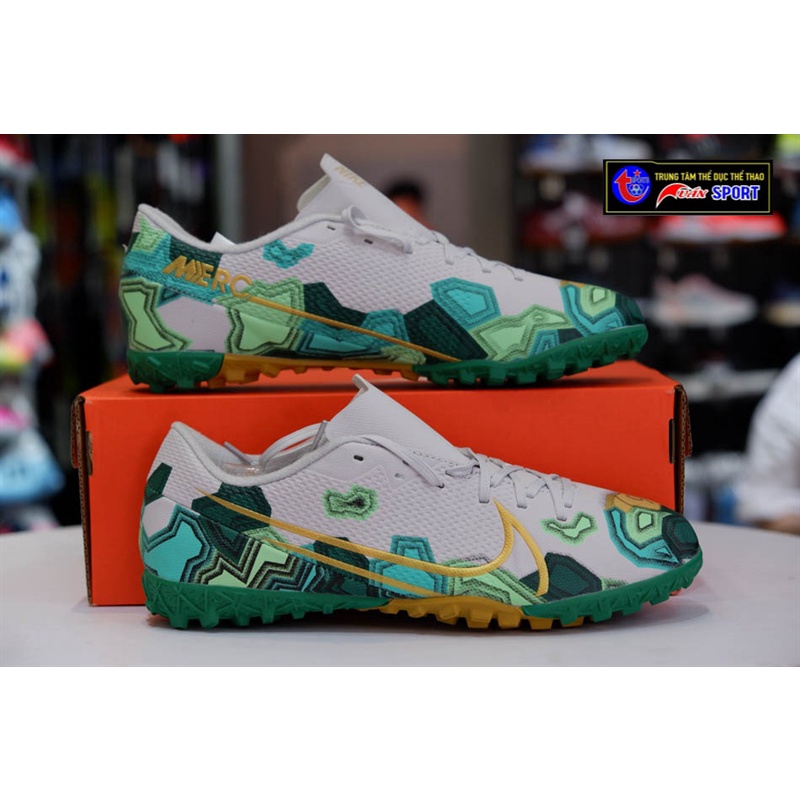 GIÀY đá bóng  Mercurial Vapor 13 Academy TF - xanh Lính(size39-45)