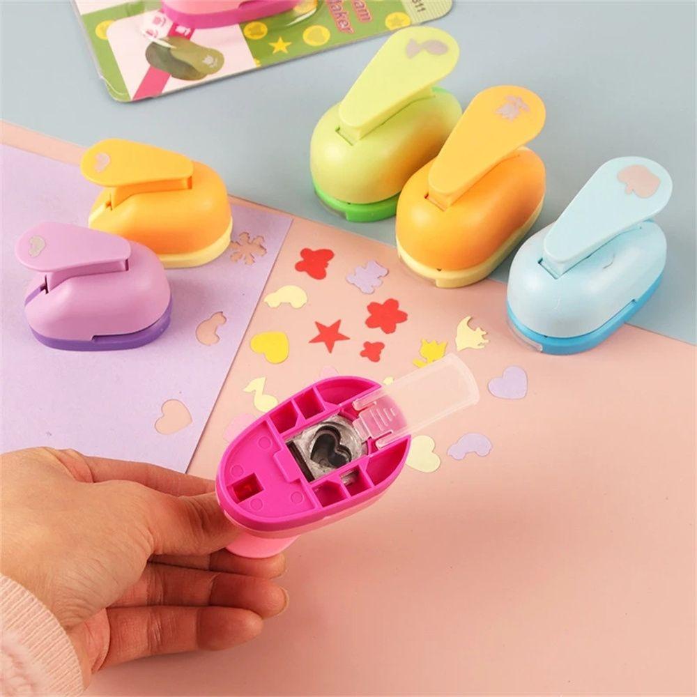 Dụng Cụ Đục Lỗ Giấy Dập Nổi Hình Tròn Dễ Thương Cho Bé