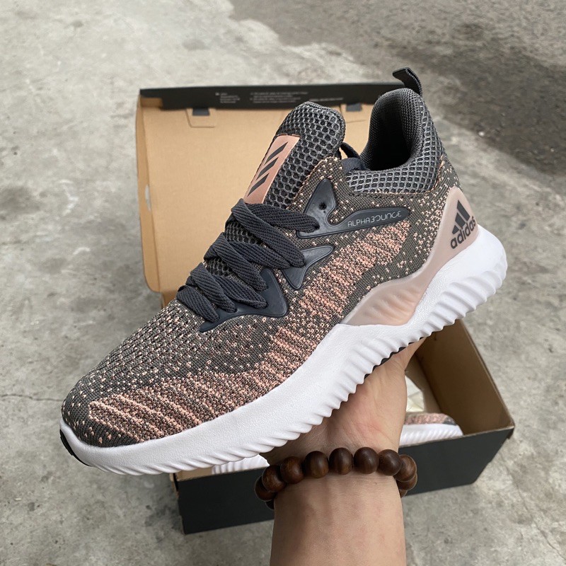 [Fullbox, hình thật] Giầy thể thao Alphabounce kem hồng nữ( freeship)