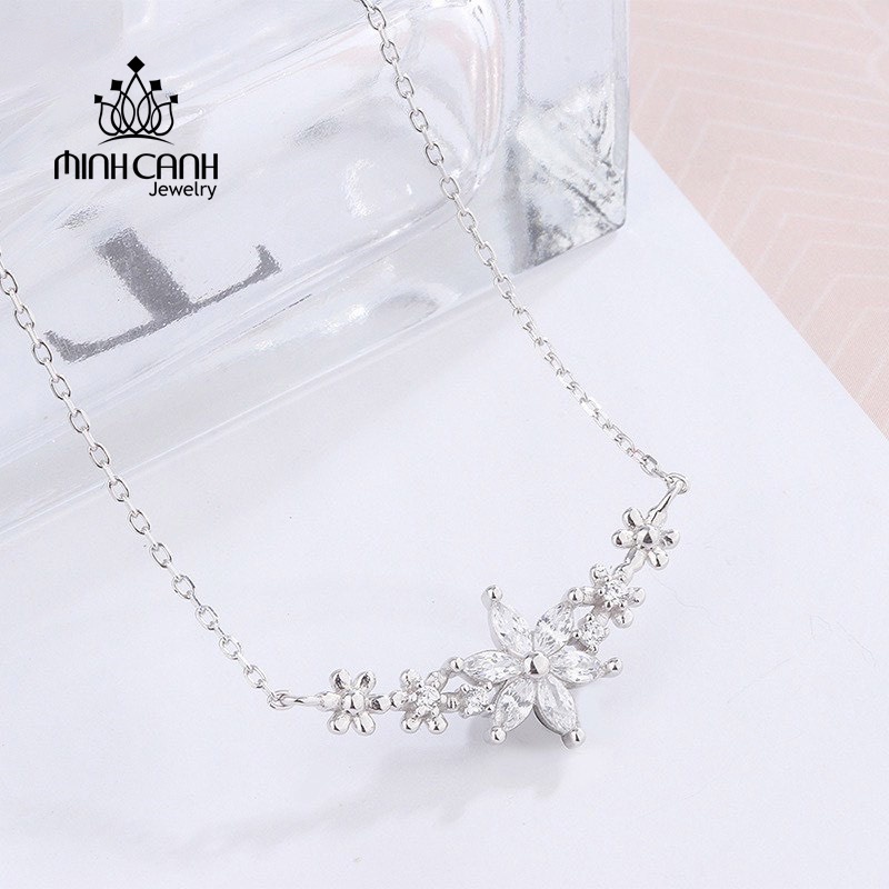 Dây Chuyền Bạc Cành Mai - Minh Canh Jewelry