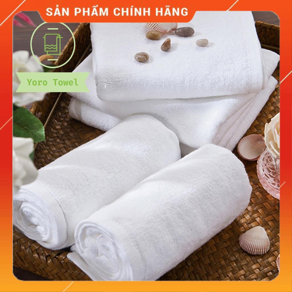 Khăn khách sạn 34cm*85cm  chất liệu 100% cotton màu trắng phong phú  khăn dày thấm hút tốt hohore