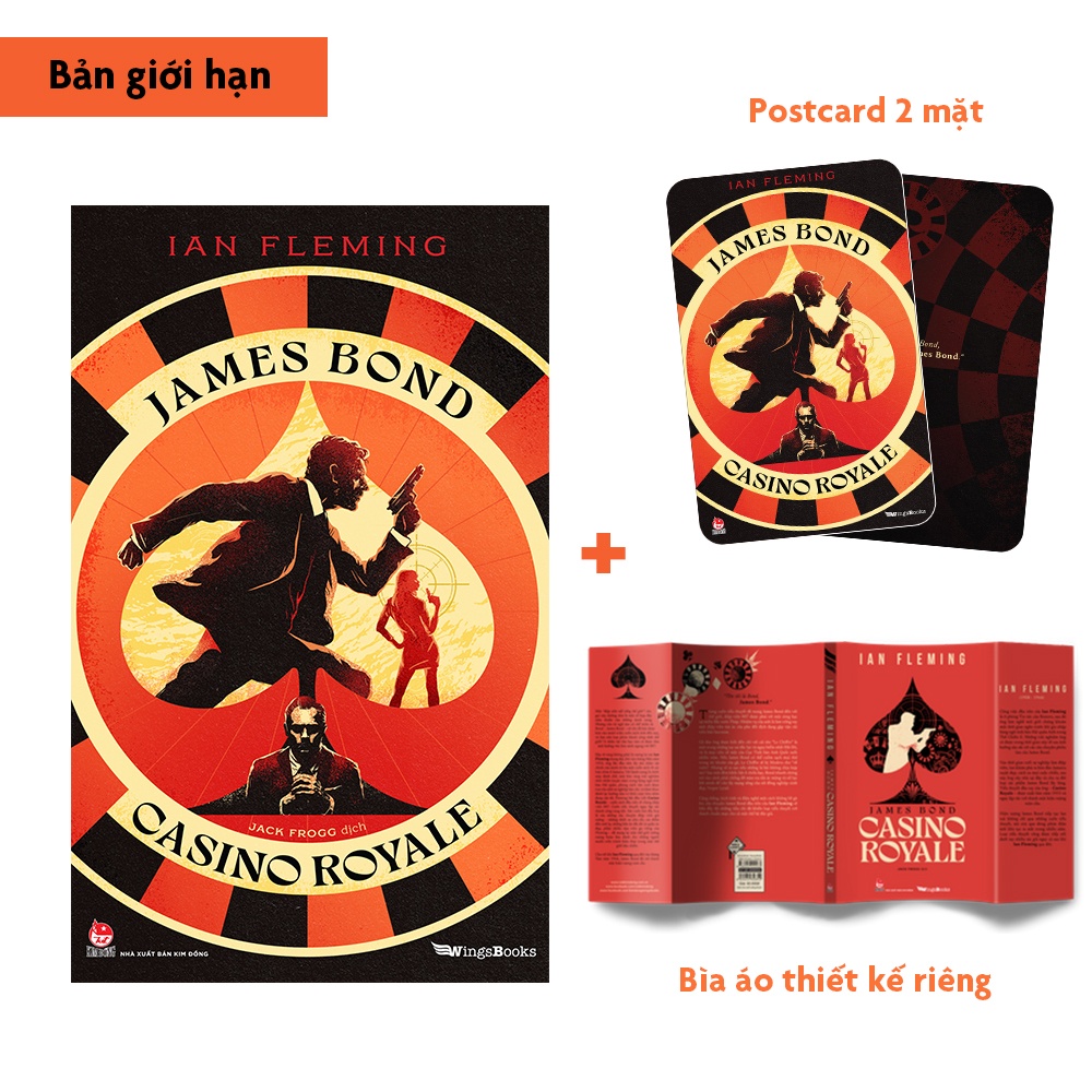 Sách Casino Royale - Series James Bond - Phiên Bản Giới Hạn - Tặng Kèm Bìa Áo + Postcard 2 Mặt