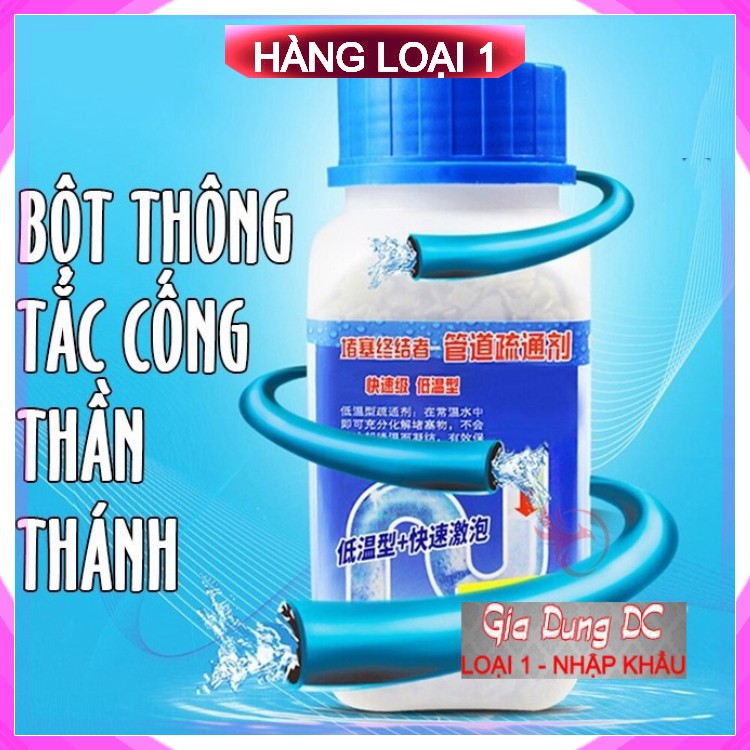 Bột Thông Tắc Cống Bồn Cầu Thần Thánh, Siêu Gói Thuốc Cho Đường Ống