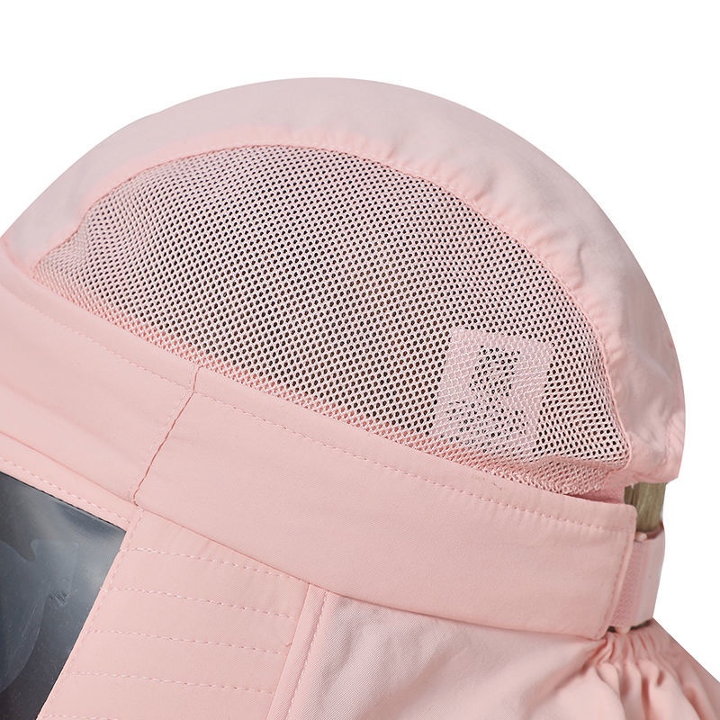 Mũ Vành Chống Nắng Kèm Tấm Che Mặt Thoáng Khí Kiểu Thể Thao Thời Trang Cho Nữ