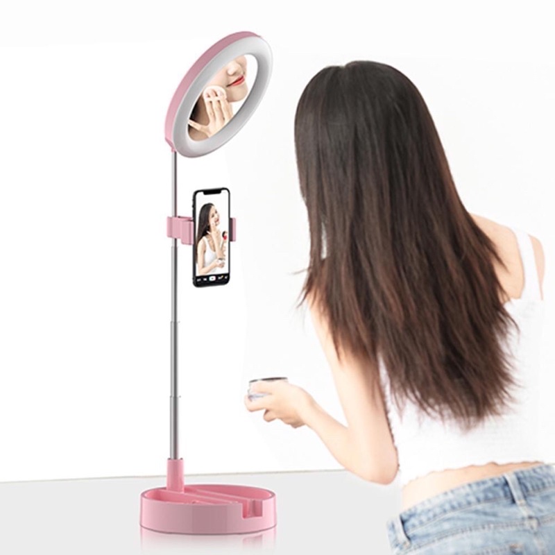 Đèn livetream để bàn,quay tiktok,quay video,giảng dạy trực tuyến với 3 chế độ ánh sáng đèn