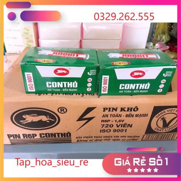 (Rẻ Vô địch) Sỉ hộp 40 quả pin Con Thỏ chính hãng AA và AAA