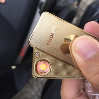 Bật lửa iphone móc khóa sạc điện