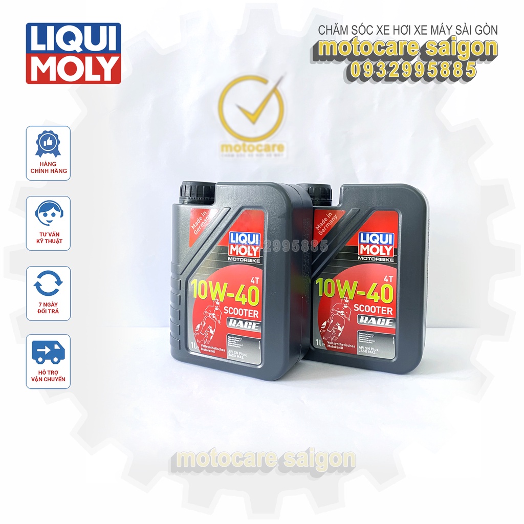 Nhớt Liqui Moly 4T 10w40 Scooter Race - Nhớt xe tay ga cao cấp