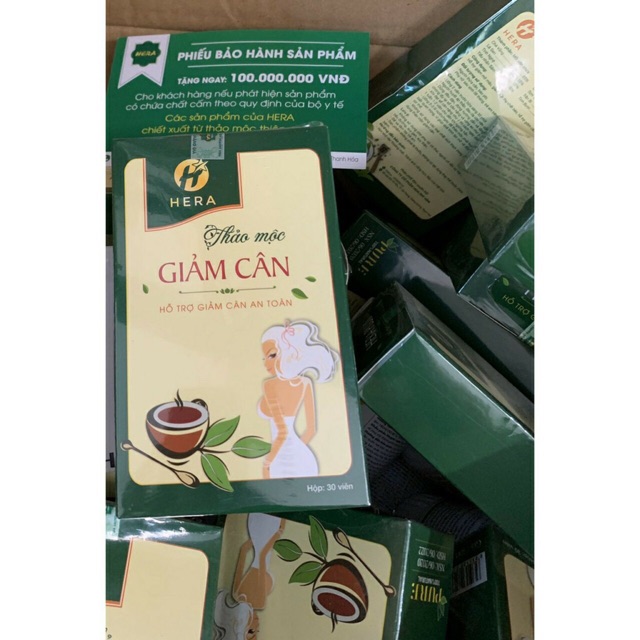 TRÀ THẢO MỘC GIẢM CÂN HERA PLUS hộp 30V | BigBuy360 - bigbuy360.vn