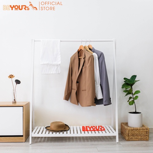 Giá Treo Quần Áo Gỗ BEYOURs Gỗ 1 Tầng Size Khổng Lồ Nội Thất Kiểu Hàn Lắp Ráp Dễ Dàng - Nội Thất Phòng Ngủ